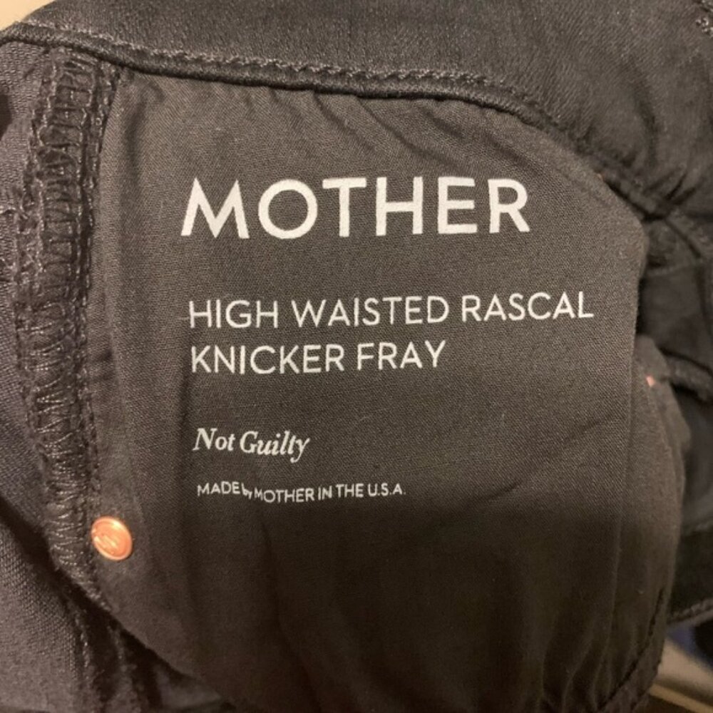 Mother Rascal Knicker Fray High Waisted Capri Jean Sz 31 - Picture 8 of 9